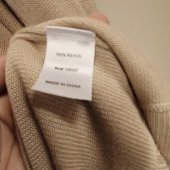 Women's Worthington Light-Khaki Color Cardigan, 3X NWT - Picture 5 of 7